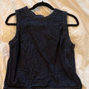 Abercrombie & Fitch Dark Blue Denim Tank Top